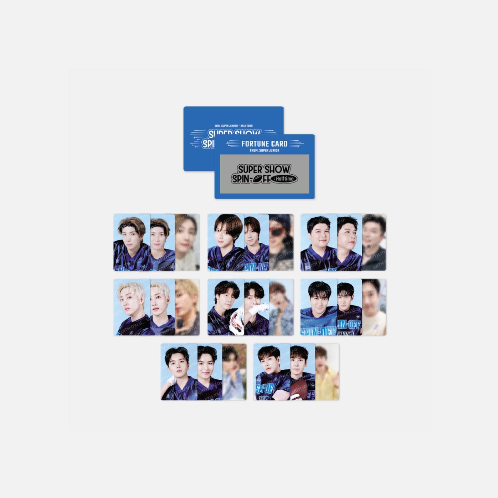 [8/12 출시] 슈퍼주니어 - 11 포츈 스크래치 카드 세트 / 2024 SUPER JUNIOR [SUPER SHOW SPIN-OFF : Halftime] OFFICIAL MD