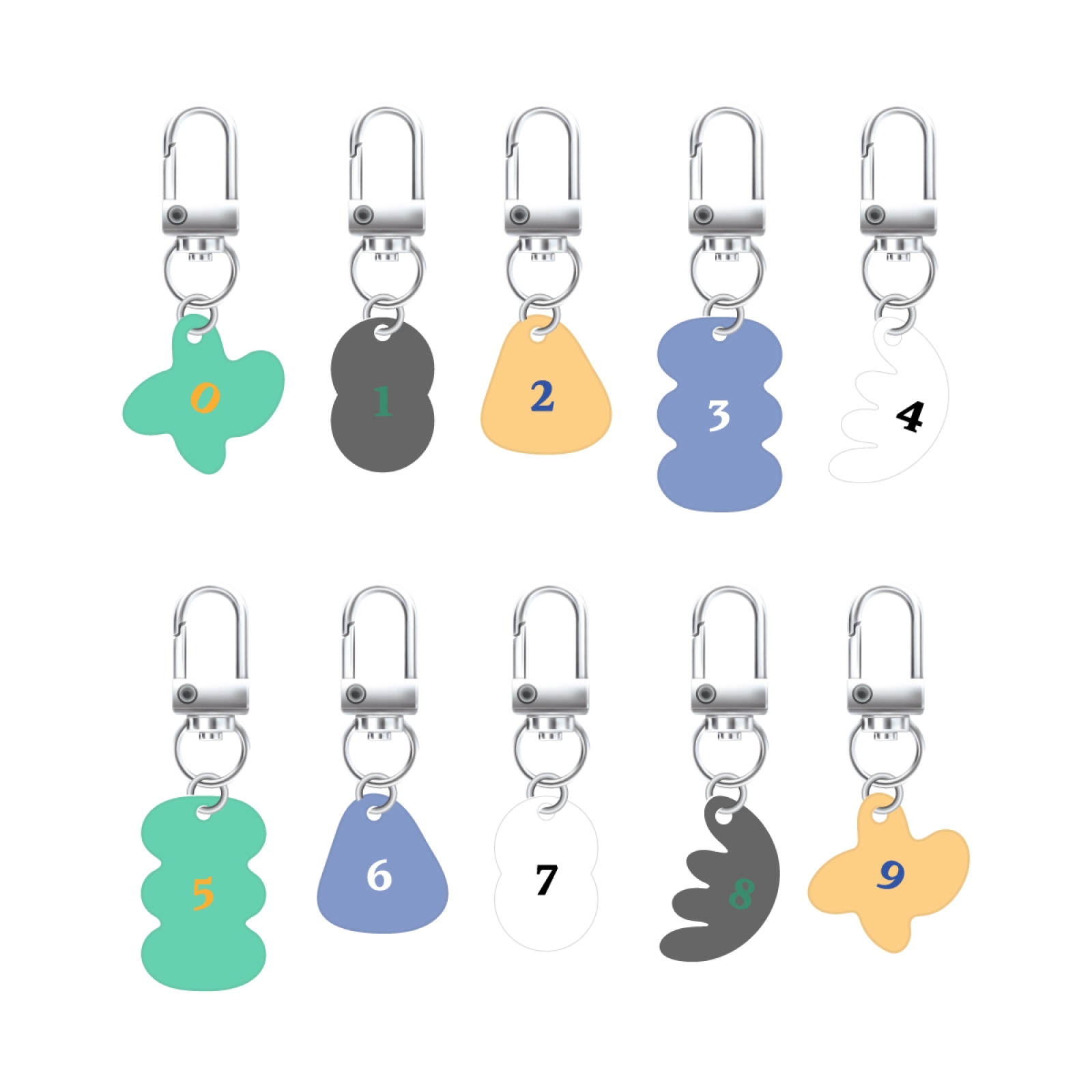 V - 12 NUMBER CHARM /  V \'TYPE 1\' [ARTSPACE: TYPE 1] OFFICIAL GOODS