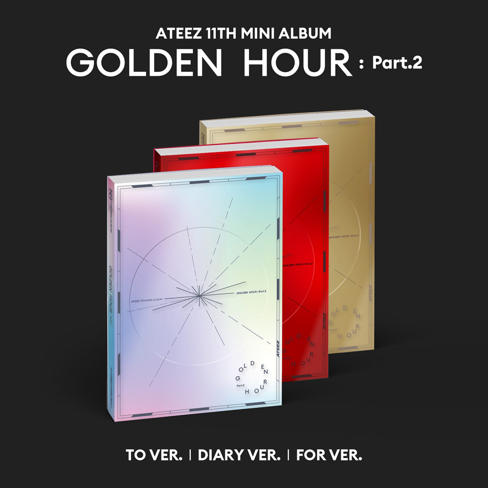 [예약] 에이티즈 - GOLDEN HOUR : Part.2 / 11집 미니 앨범 (3종 세트)