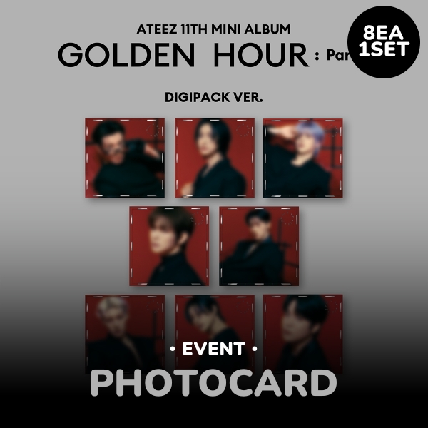 [이벤트] 에이티즈 - GOLDEN HOUR : Part.2 / 11집 미니 앨범 (DIGIPACK Ver.) (8종 세트)