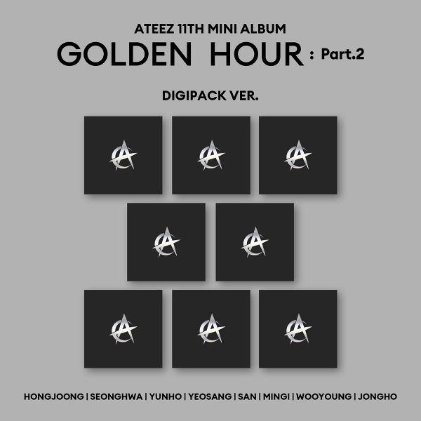 [예약] 에이티즈 - GOLDEN HOUR : Part.2 / 11집 미니 앨범 (DIGIPACK Ver.) (8종 세트)