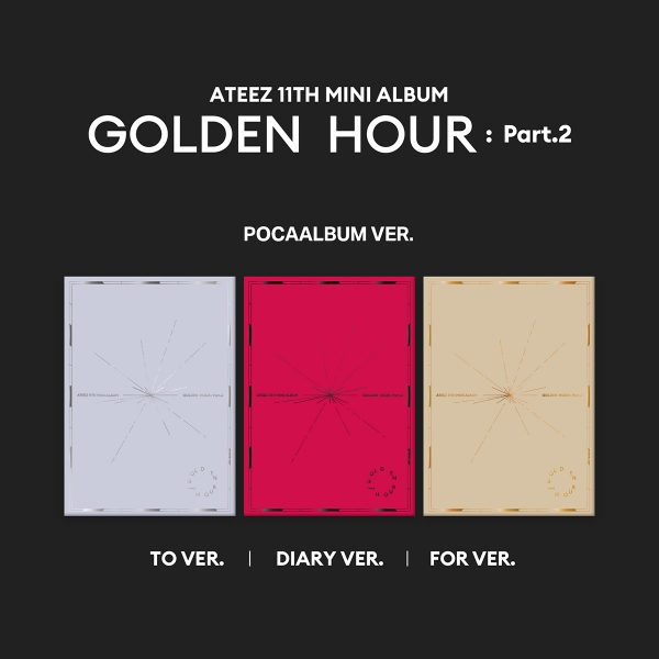 [예약] 에이티즈 - GOLDEN HOUR : Part.2 / 11집 미니 앨범 (POCAALBUM Ver.) (3종 세트)