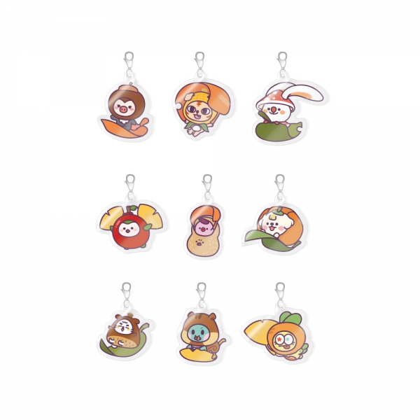 CRAVITY - 11 CCREW ACRYLIC MINI CHARM SET (AUTUMN VER.) / 2024 CRAVITY CHARACTER [AUTUMN CCREW] POP-UP STORE OFFICIAL MD