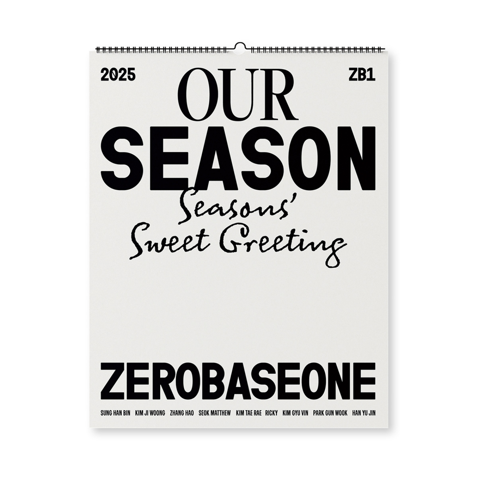 [예약] ZEROBASEONE - 2025 시즌 그리팅 [OUR Season] (Calendar Ver.)