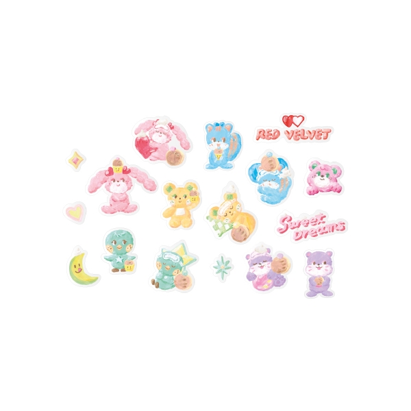 [Release on 1/17] Red Velvet X Knotted - 04 Epoxy Sticker Set / [Sweet Dreams] POP-UP STORE MD