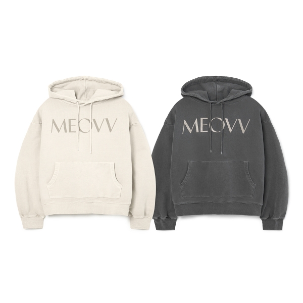 [1/21 출시] 미야오 - 04 Dance Practice [MEOVV] LOGO DYED PULLOVER HOODIE