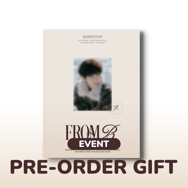 [예약/이벤트] 백현 - PHOTOBOOK WITH BAEKHYUN [FROM B] (포토북 B ver.)