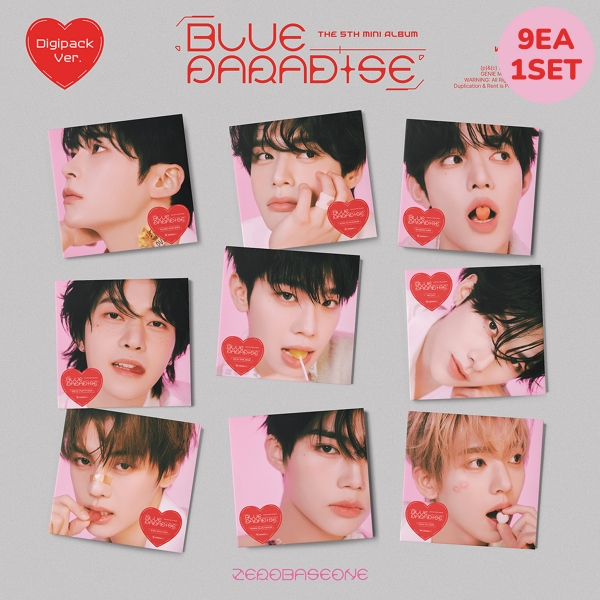 ZEROBASEONE - BLUE PARADISE / 5집 미니앨범 (Digipack Ver.) (9종 세트)