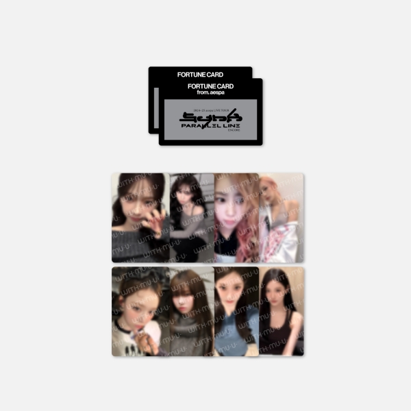 [5/9 출시] 에스파 - 01 포츈 스크래치 카드 세트 / 2025 aespa LIVE TOUR－SYNK：PARALLEL LINE－ENCORE OFFICIAL MD