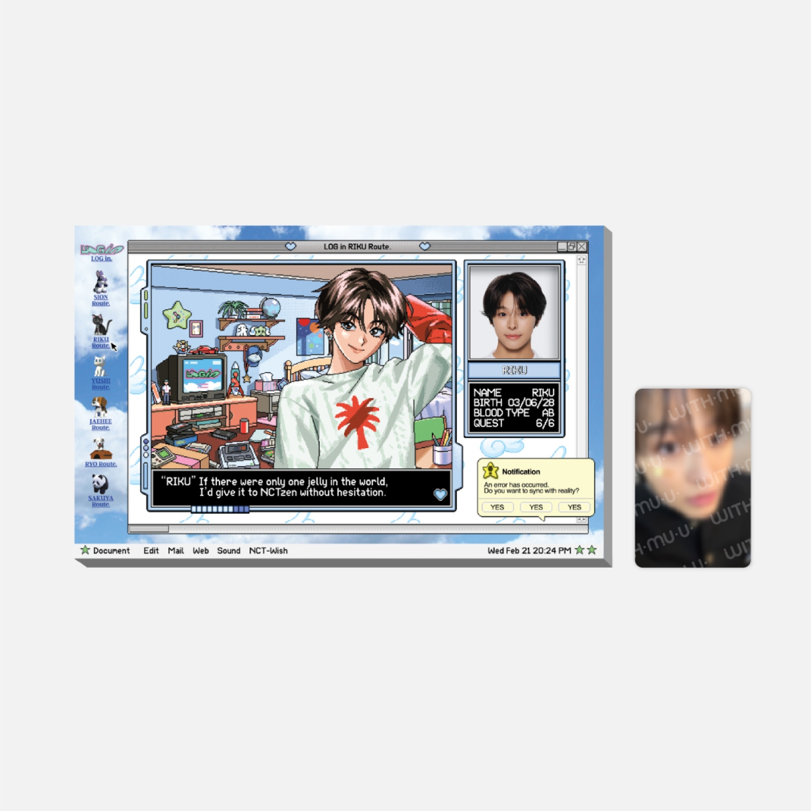 [5/23 출시] NCT WISH - 07 LOG in 포토 세트 / 2025 NCT WISH ASIA TOUR LOG in SEOUL OFFICIAL MD