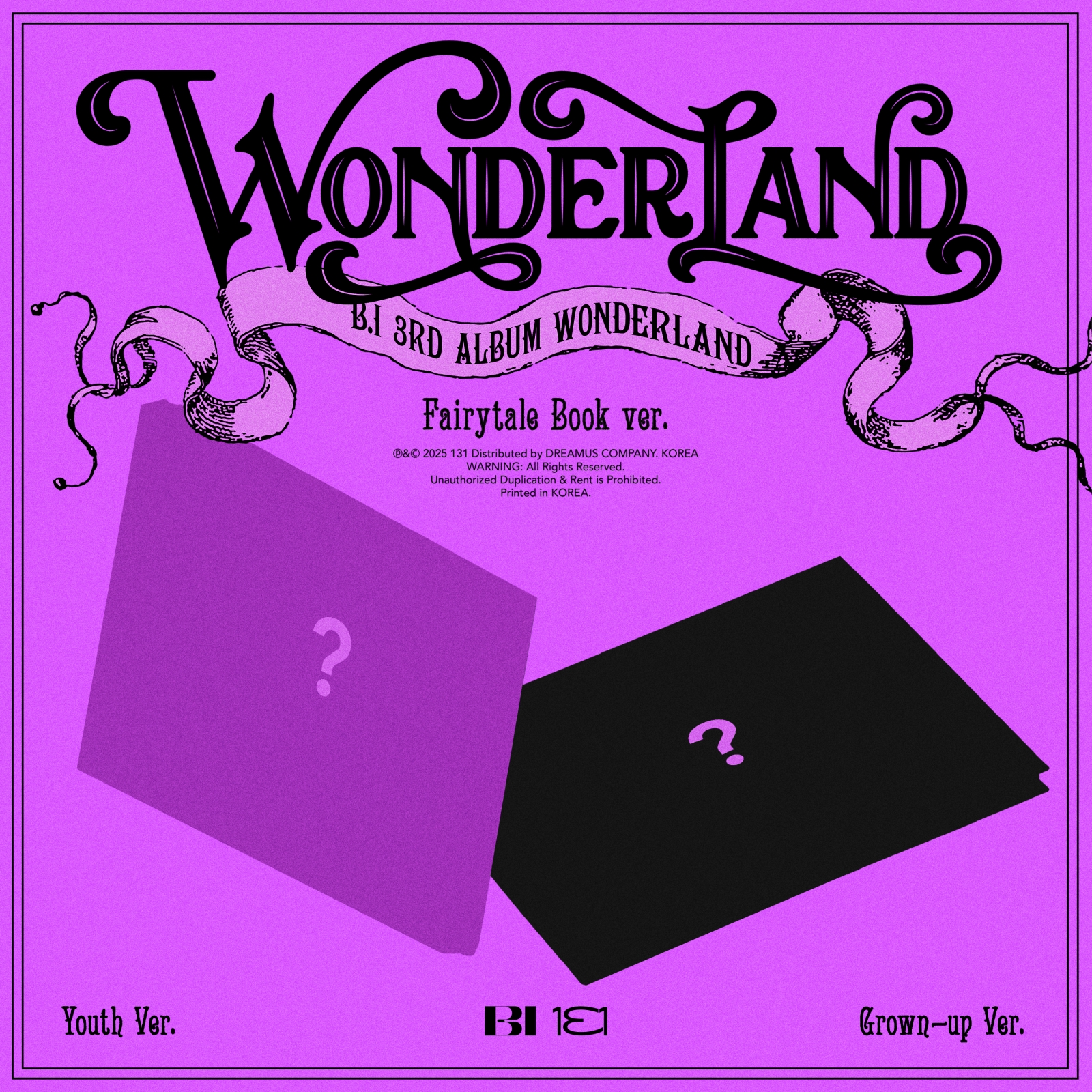[예약] B.I - WONDERLAND / 3집 정규앨범 (Fairy tale Ver.)