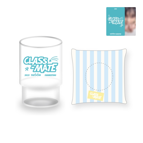 [9/30 출시] 태민 - 04 유리컵+코스터 세트 / 2025 TAEMIN FANMEETING [CLASS-MATE] OFFICIAL MD