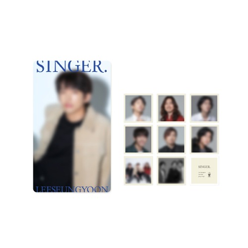 SINGAGAIN TOP3 - 01 TRANSPARENT PHOTOCARD & FRAME STICKER SET / SINGER.