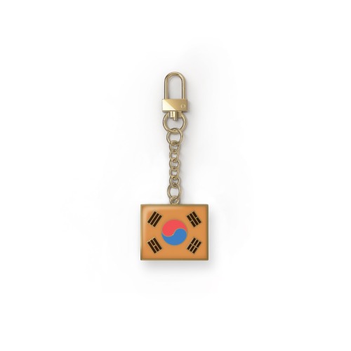 DTCU TIME MACHINE TAEGEUKGI WOODBLOCK METAL KEY RING