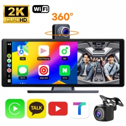 무선 카플레이 모니터 실외 카메라 풀세트 애플 안드로이드 오토 V10 POP kc인증