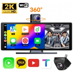 무선 카플레이 모니터 와이드 카메라 풀세트 애플 안드로이드 오토 V10 POP kc인증