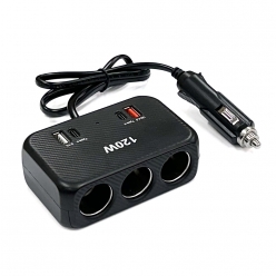 아이카 시거잭 3구소켓 충전기 USB충전 타입c 멀티소켓 A3