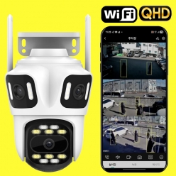 QHD 움직임 추적 실외형 3채널 CCTV AI CAM