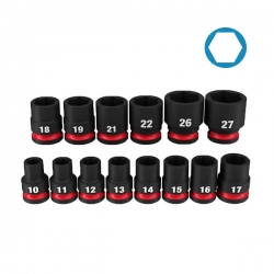 [밀워키] 12.7mm(1/2) 스탠다드임팩소켓세트(14pcs) 49-66-7013