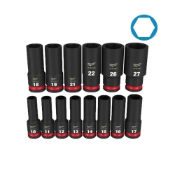 [밀워키] 12.7mm(1/2) 롱임팩소켓세트(14pcs) 49-66-7014