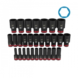 [밀워키] 12.7mm(1/2) 롱임팩소켓세트(29pcs) 49-66-7015 (개별배송)
