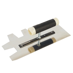 [대건흙손/]톱니고대(스테인리스) 330x100x0.8mm(톱니간격8x20)