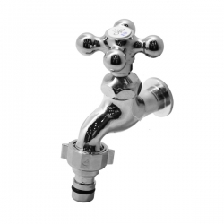 [디아]수전(사출) 십자커플링가로꼭지P-냉수