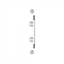 [게이트아이/]문손잡이(현관문핸들락-실버) BL520S (센터250)