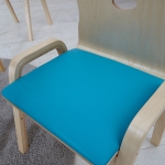 토리 원목 어린이 높이조절 의자 유아 쿠션의자