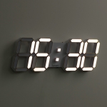 엘클락 국산 고휘도 프라임 3D LED벽시계 디지털 거실벽시계 38cm