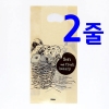 비닐쇼핑백 2줄 브레드 210+90x450  100장