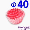 페트컵Φ40mm-체크적색 100개