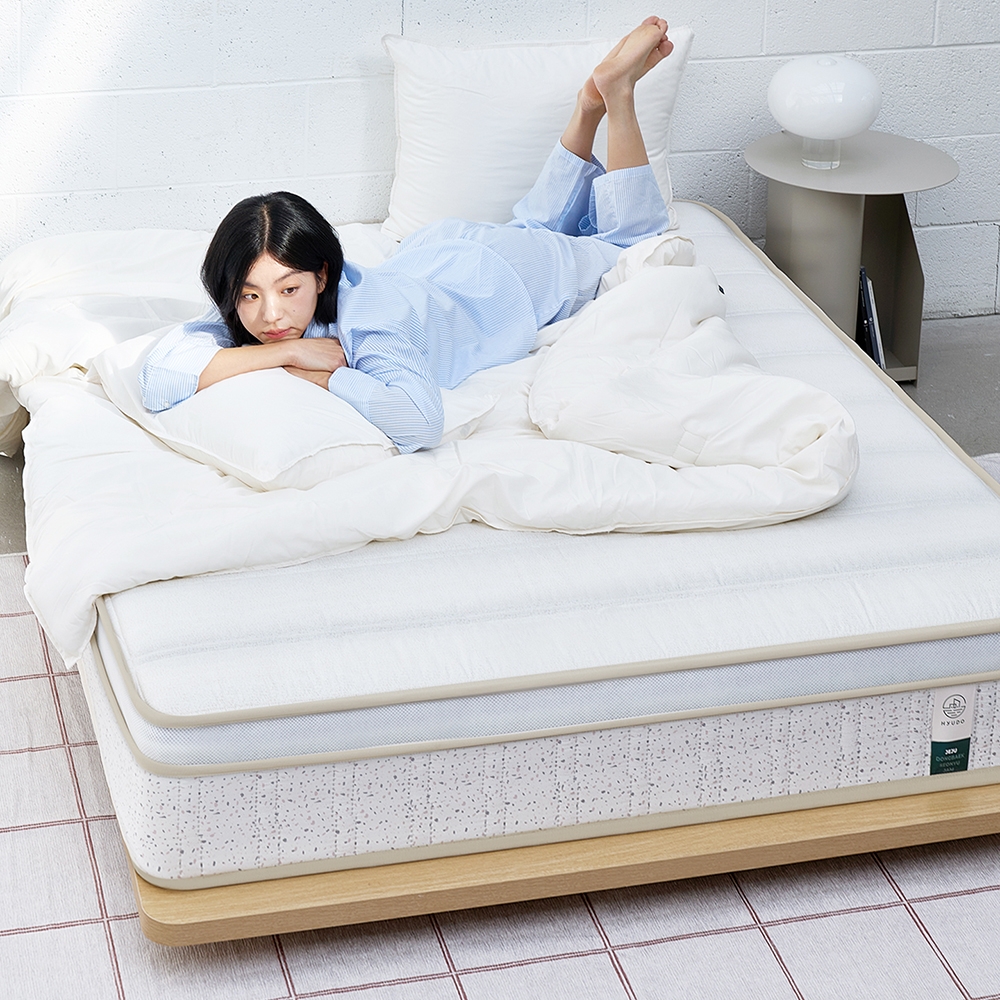편안한 제주 25cm 허리 라텍스 매트리스 본넬 S/SS/Q/K/LK