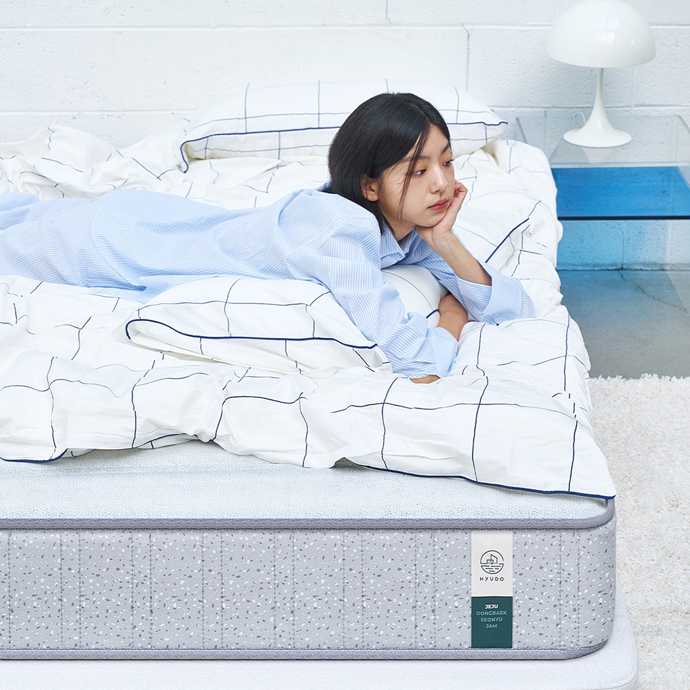 편안한 제주 21cm 허리 라텍스 매트리스 본넬 S/SS/Q/K