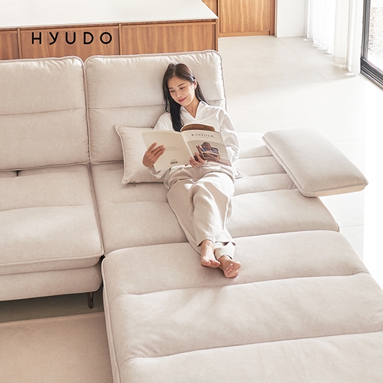 지정일배송/무료설치ㅣ여유의 동백 3인 정품 조야 스윙 패브릭 카우치 넓은 쇼파 소파 카우치형(좌/우)