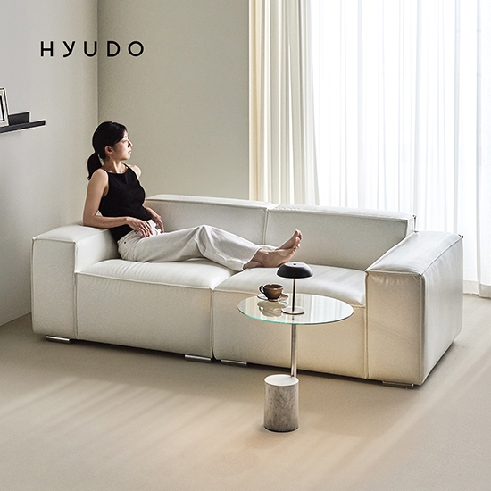 시선의 동백 2140 모듈형 가죽 소파 쇼파 3인 (미니쿠션 증정)