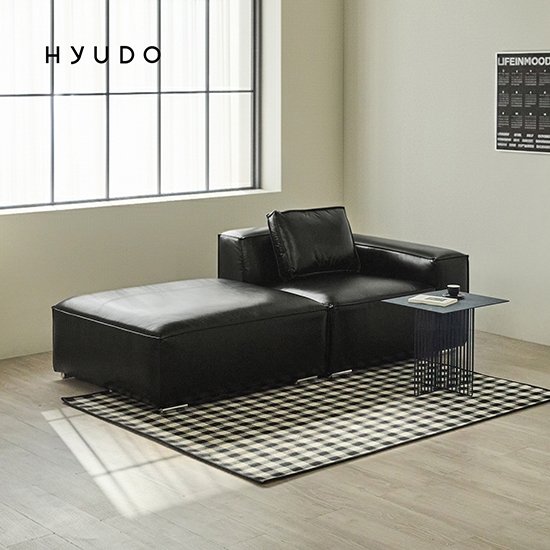 시선의 동백 2140 모듈형 가죽 소파 쇼파 3인 (미니쿠션 증정)