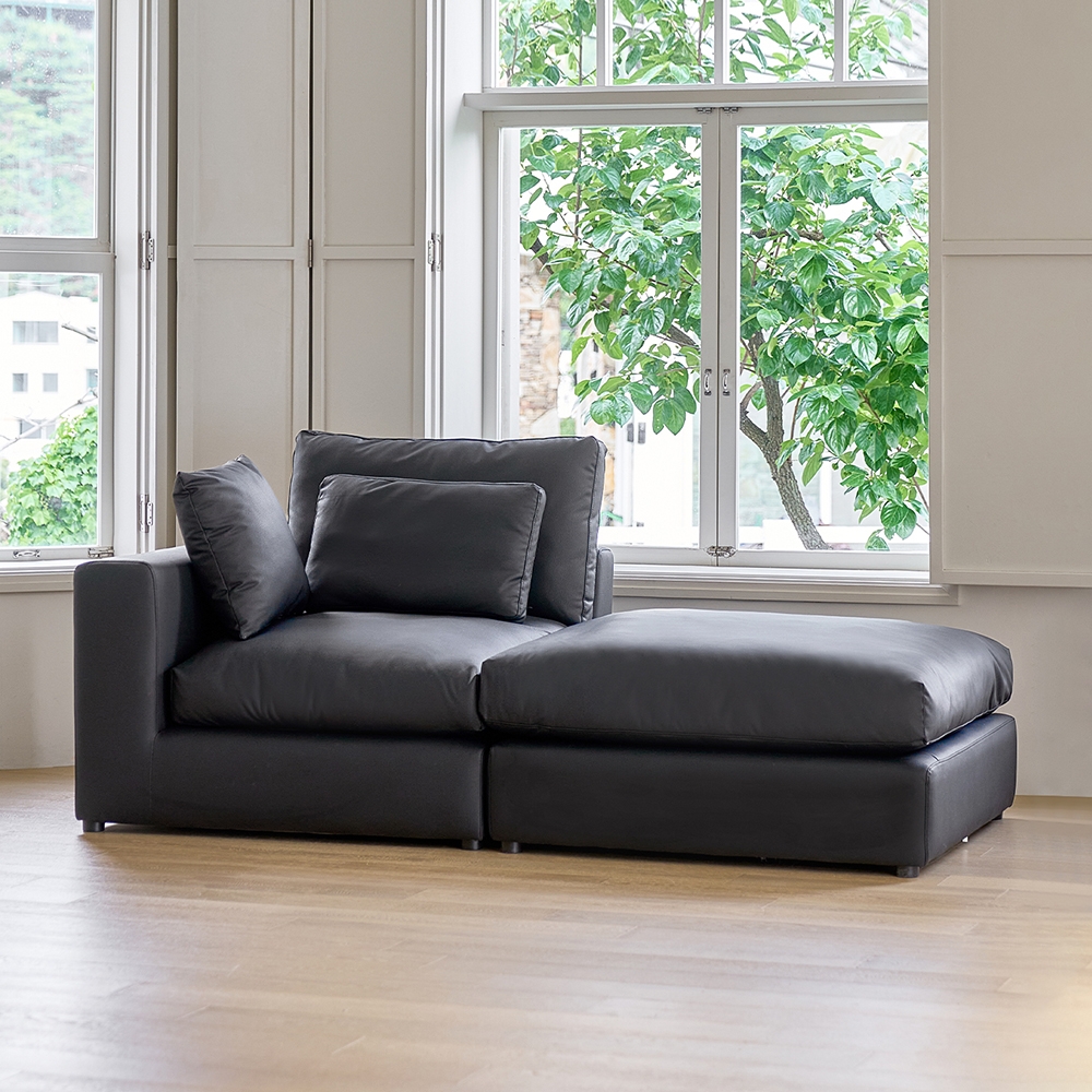 구름의 동백 2080 모듈형 3인용 가죽 소파 (쿠션증정)