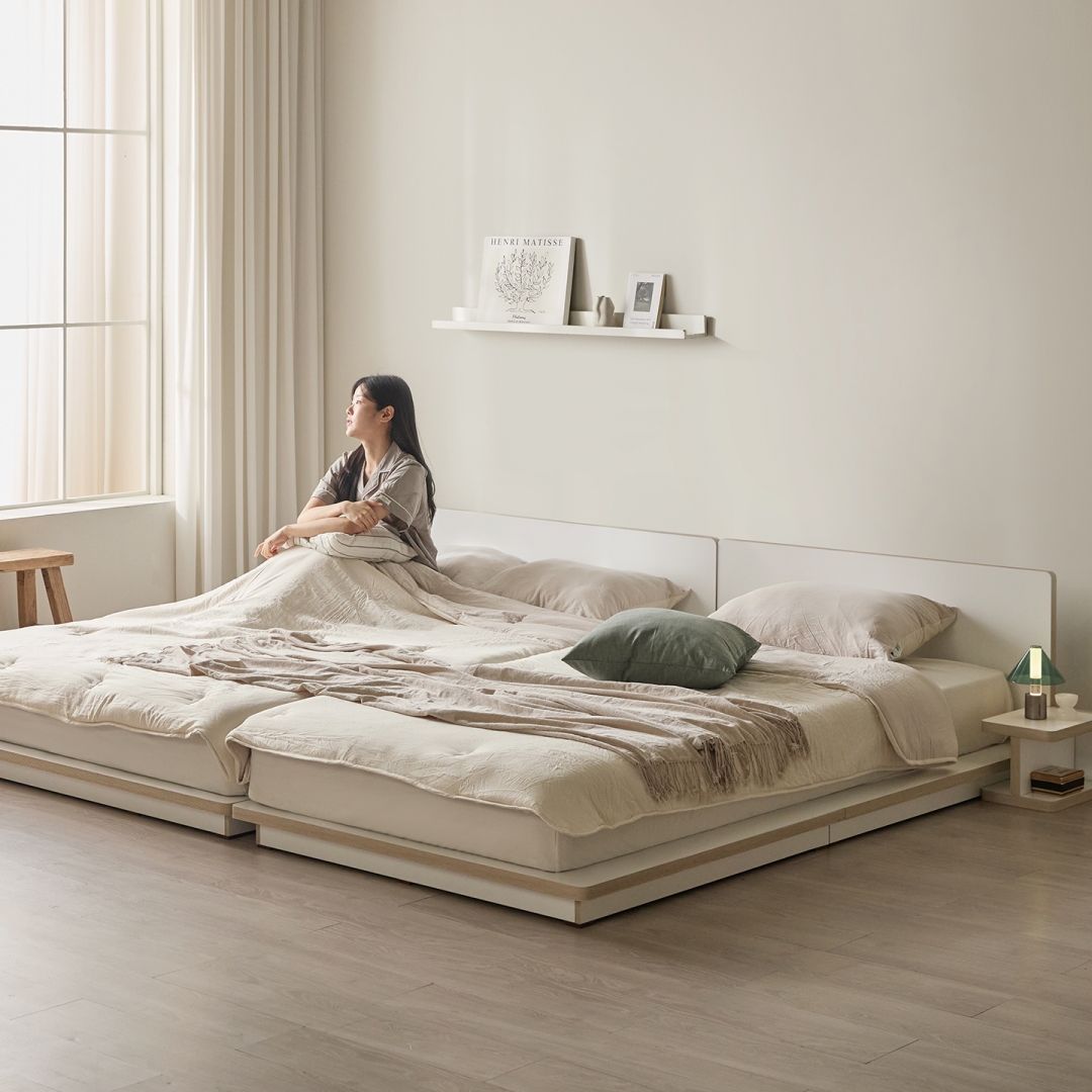 그림의 선유 자작나무 엣지 저상형 침대 프레임 S/SS/Q