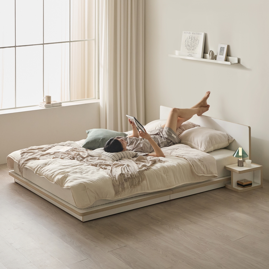 그림의 선유 자작나무 엣지 저상형 침대 프레임 S/SS/Q