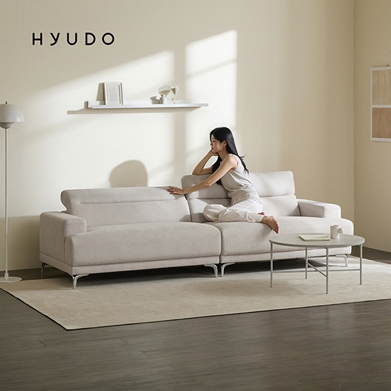 다정한 동백 2600 무빙 헤드레스트 유럽 DAVIS 4인용 패브릭 소파