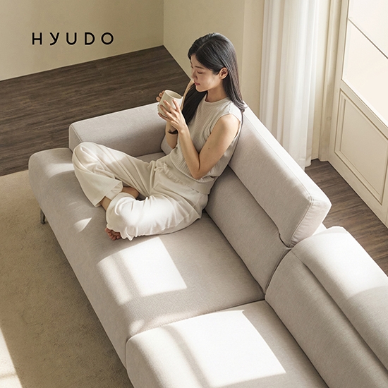 다정한 동백 2600 무빙 헤드레스트 유럽 DAVIS 4인용 패브릭 소파