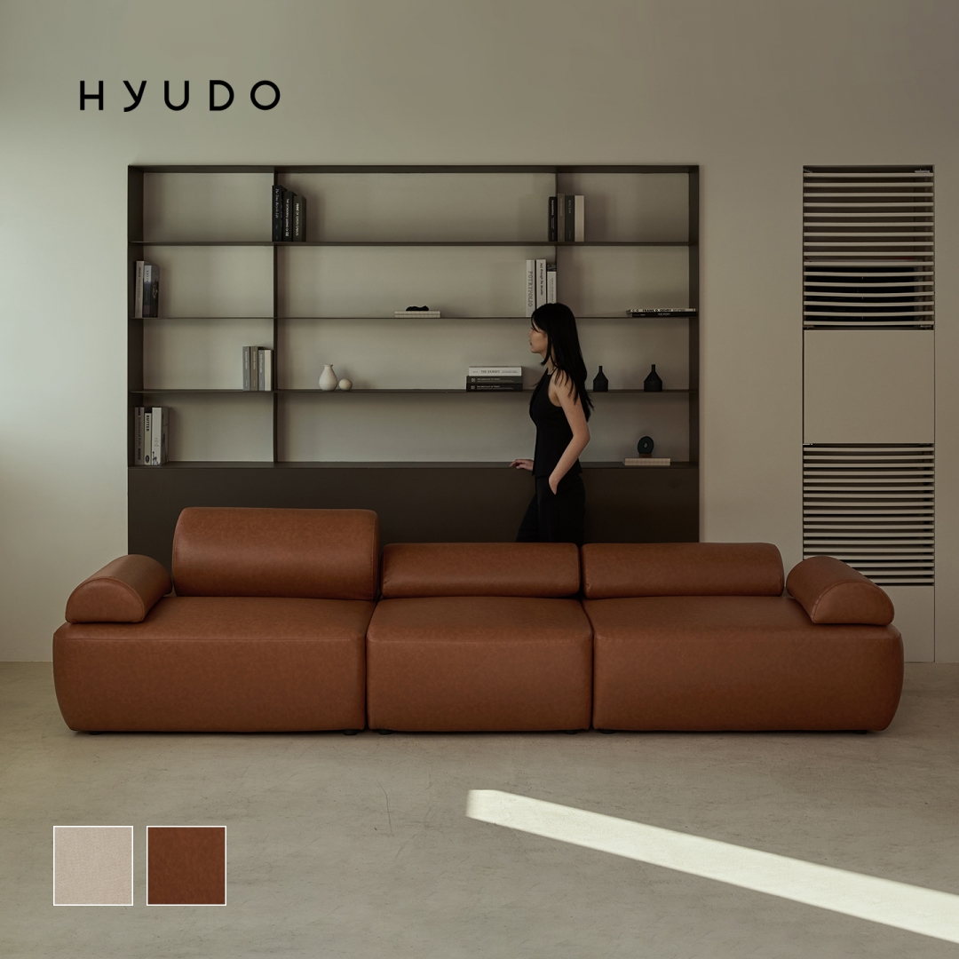 이상의 동백 무빙 틸팅 모듈 가죽 소파 3인/4인