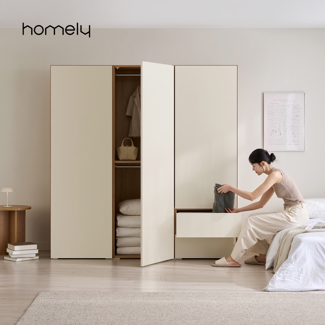 베일리 빅수납 E0 터치 시스템 모듈 행거 옷장 세트 1600