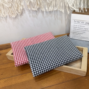 T655 탐나요 면20수 원단 클래식 스몰 체크 패턴 패브릭 무늬 나염 천