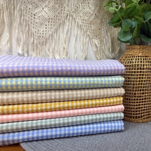 T656 탐나요 뉴 면20수 체크 무늬 원단 클래식 스몰 패턴 패브릭 나염 천