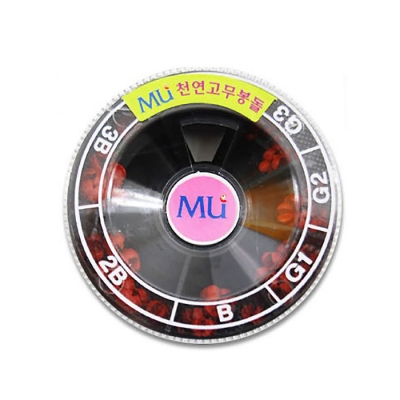 [뮤] MU 천연 고무봉돌 세트 좁쌀봉돌 케이스 G3호 ~ G1호 B호 ~ 3B호