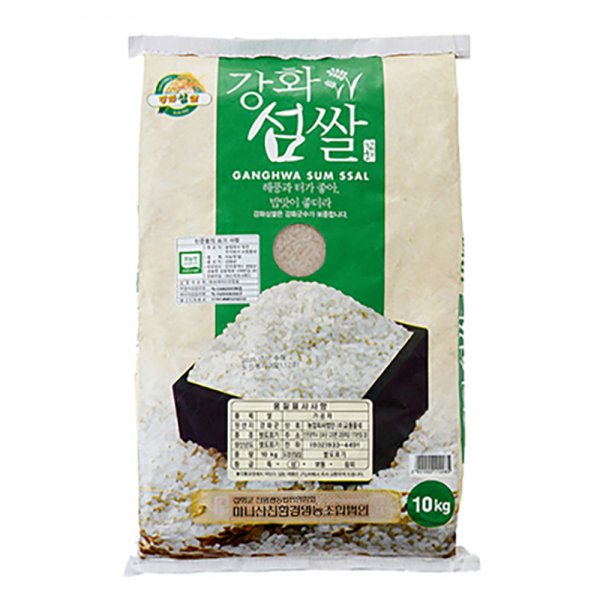 강화섬쌀 친환경 무농약 추청 쌀눈 백미 10kg