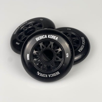 BEBICA KOREA 인라인휠 블랙 90mm 낱개판매