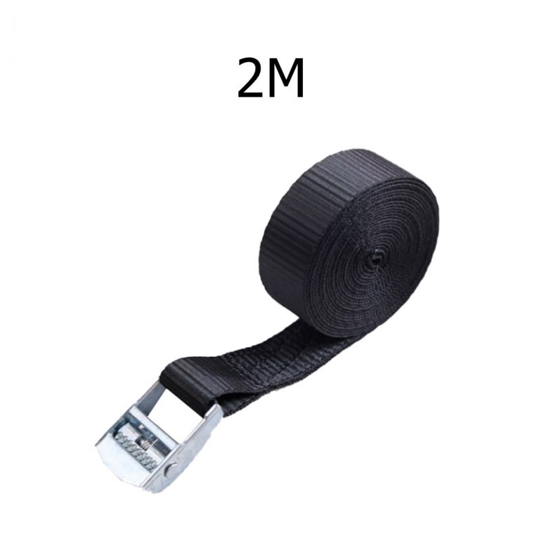 화물 고정 벨트 화물차 탑차 용달차 오토바이 버클 짐바스트랩 벨트 블랙 2M